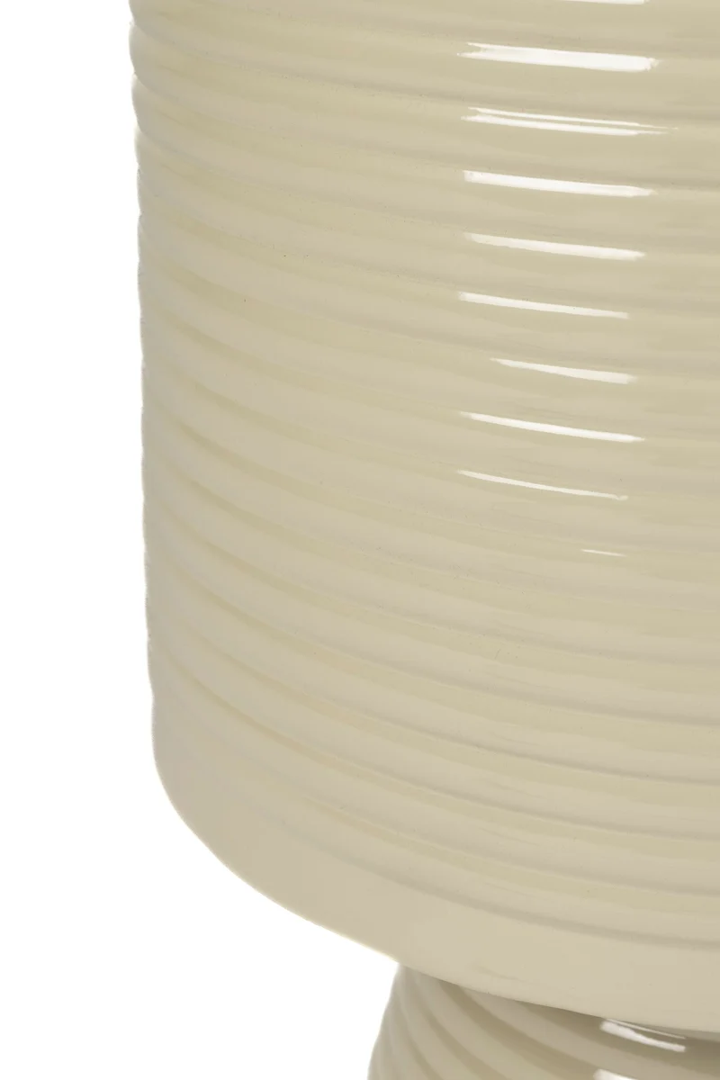 White Label Living Beistelltisch Sven L Ivory – Eisen, 35 × 35 × 46 cm