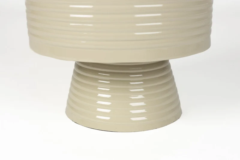 White Label Living Beistelltisch Sven L Ivory – Eisen, 35 × 35 × 46 cm