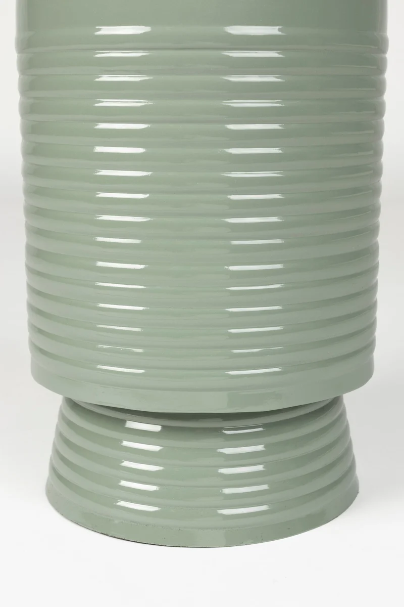 White Label Living Beistelltisch Sven S – Grün, Eisen, 25 × 25 × 36 cm