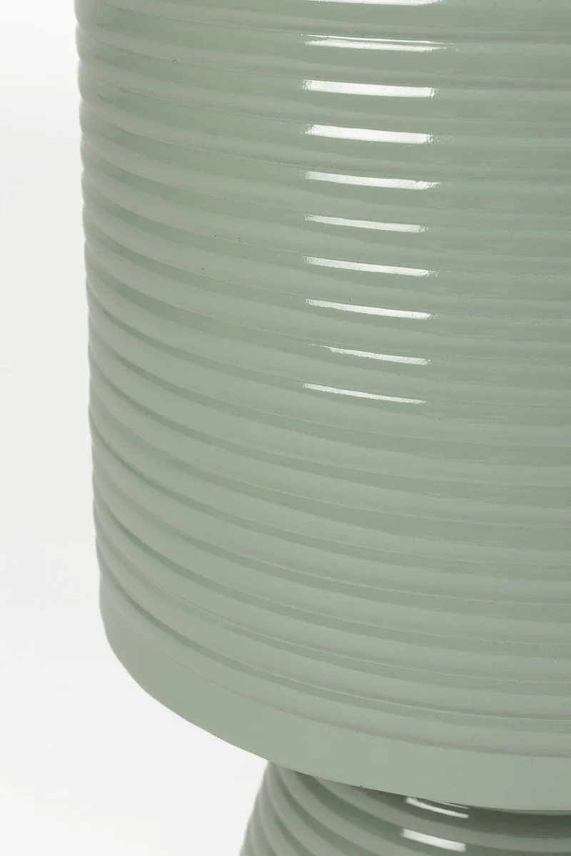 White Label Living Beistelltisch Sven L – Grün, Eisen, 35 × 35 × 46 cm