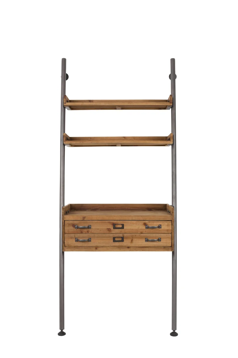 White Label Living Regal Rook – Massives Tannenholz, 40 × 78 × 180 cm