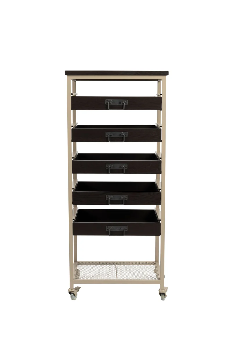 White Label Living Regal Botan S – MDF, 52 × 38 × 120 cm