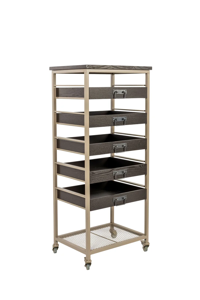 White Label Living Regal Botan S – MDF, 52 × 38 × 120 cm