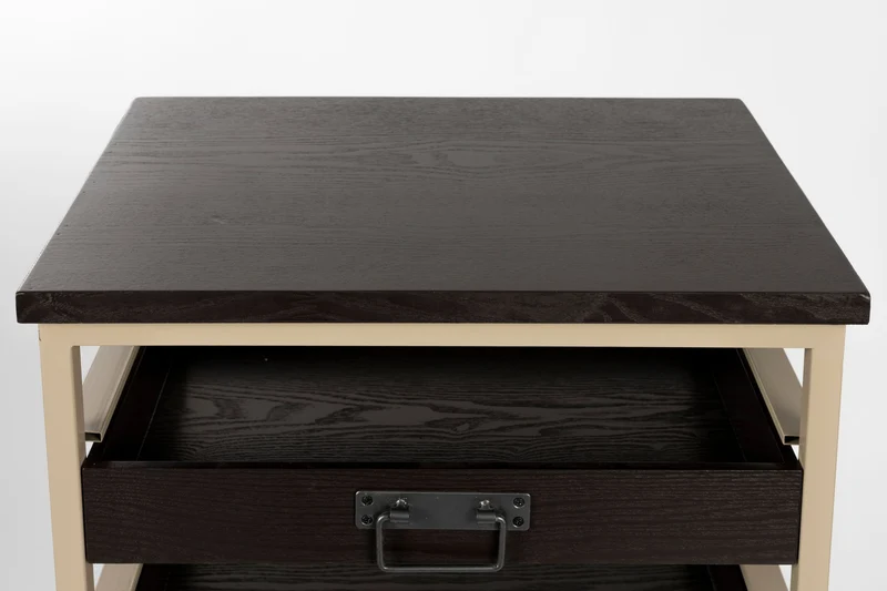 White Label Living Regal Botan S – MDF, 52 × 38 × 120 cm