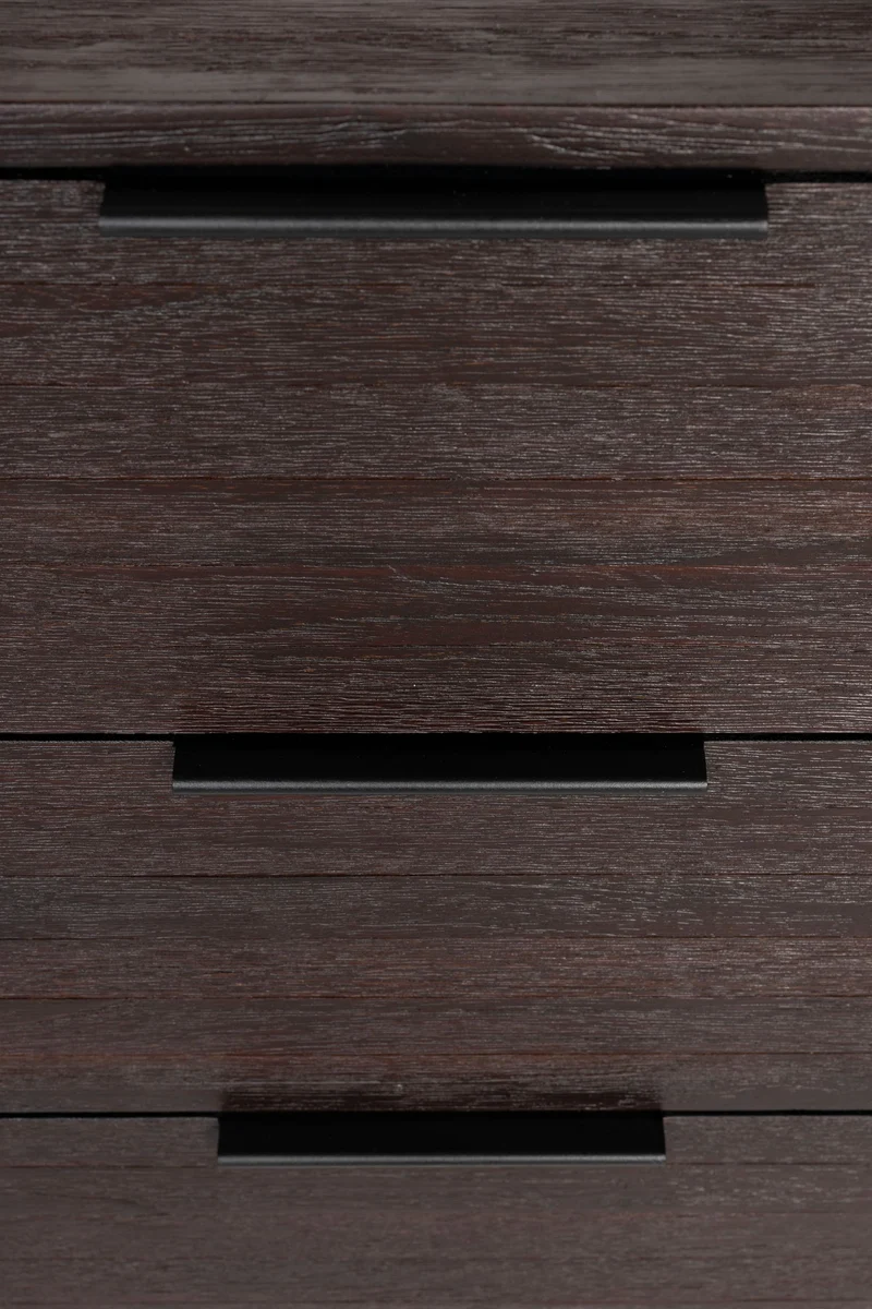 White Label Living Sideboard Webster Hoch – Teakholz, 35 × 135 × 82 cm