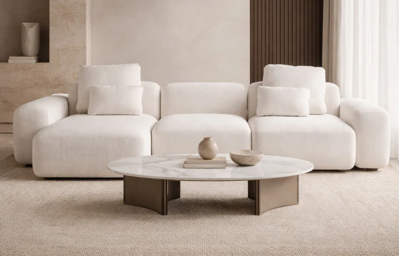 Casa Magna SERENITY Sofa Konfiguration C – 340 × 173 × 74 cm