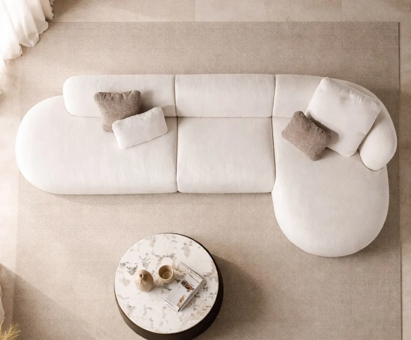 Casa Magna BALANCE Sofa Konfiguration E – 498 × 237 × 77 cm