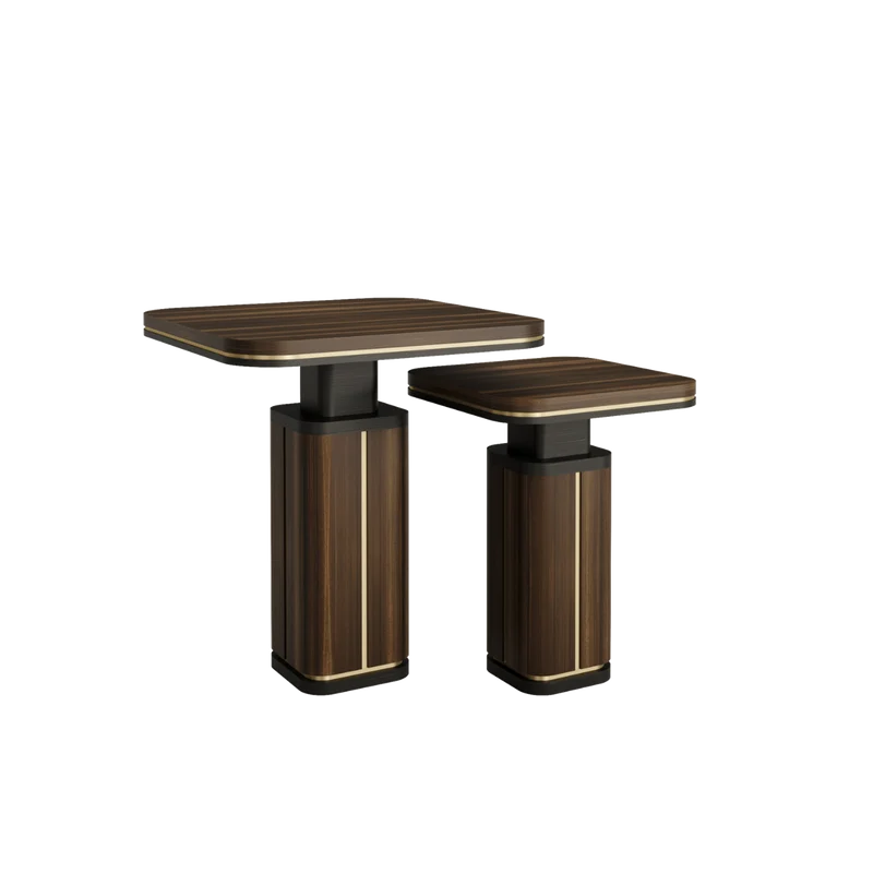 Casa Magna ARDEN Beistelltisch Holz H55 – 50 × 50 × 55 cm