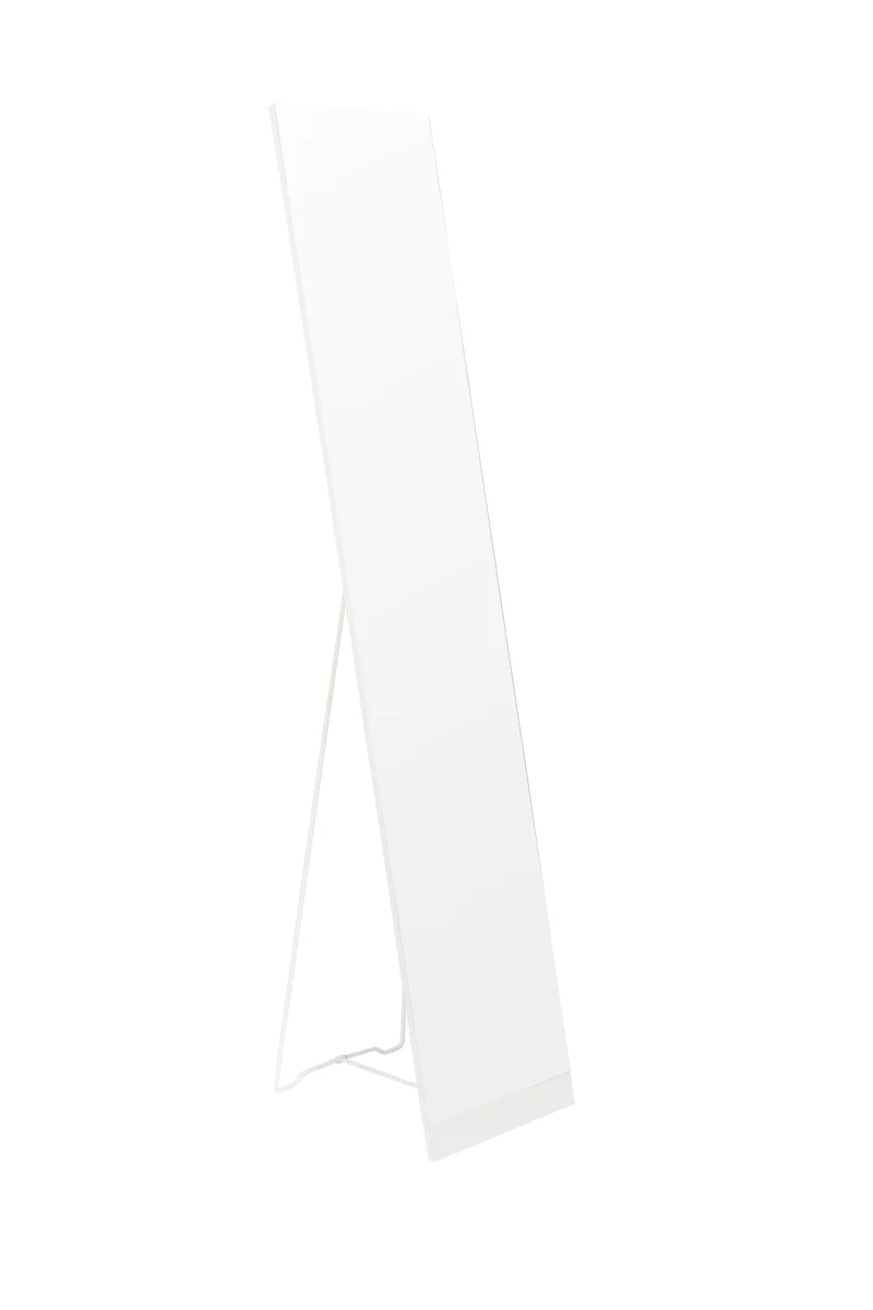White Label Living Spiegel Stand – Weiß, Stahl, 147,5 × 30,5 × 36,5 cm