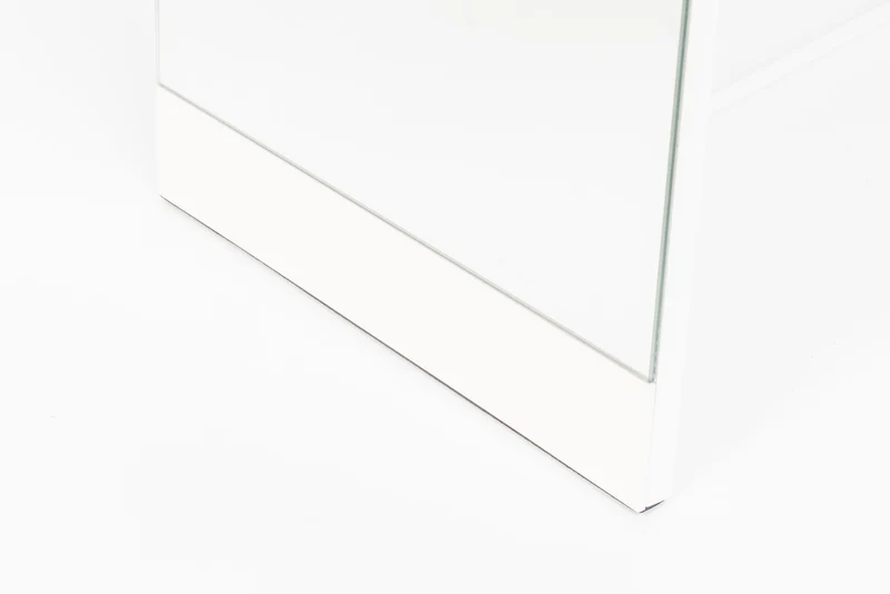 White Label Living Spiegel Stand – Weiß, Stahl, 147,5 × 30,5 × 36,5 cm