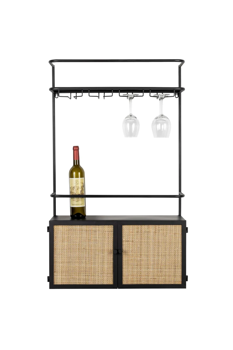 White Label Living Weinregal Guuji – MDF, 18 × 60 × 100 cm