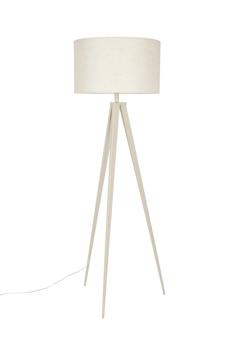 Zuiver Stehleuchte Tripod – Beige, Eisen, 50 × 50 × 157 cm