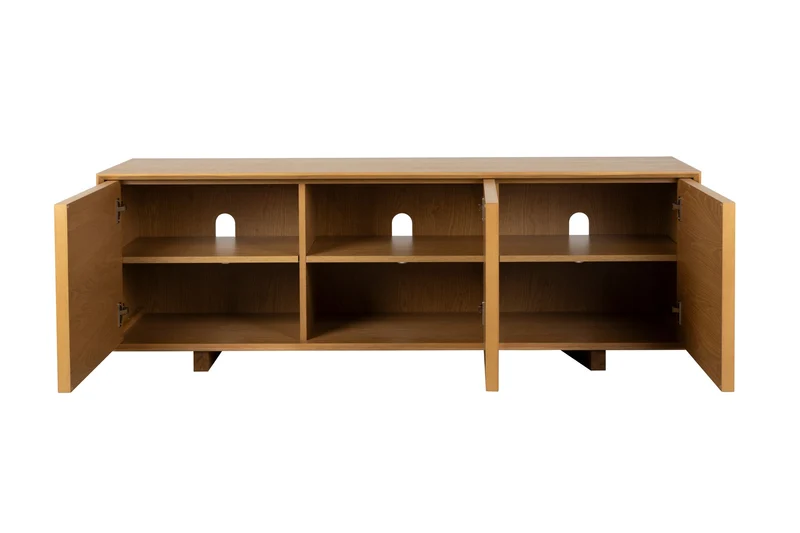 Zuiver Sideboard Raster Low – Natur, Eschenfurnier, 42 × 160 × 54 cm