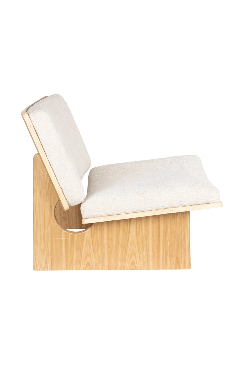 Zuiver Loungesessel Volana – Beige, Polyester, 89,8 × 73 × 72,7 cm