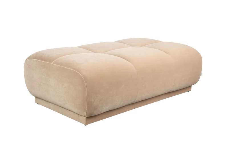 Zuiver Hocker Hazel – Beige, Polyester, 127 × 80 × 38 cm