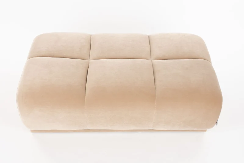 Zuiver Hocker Hazel – Beige, Polyester, 127 × 80 × 38 cm