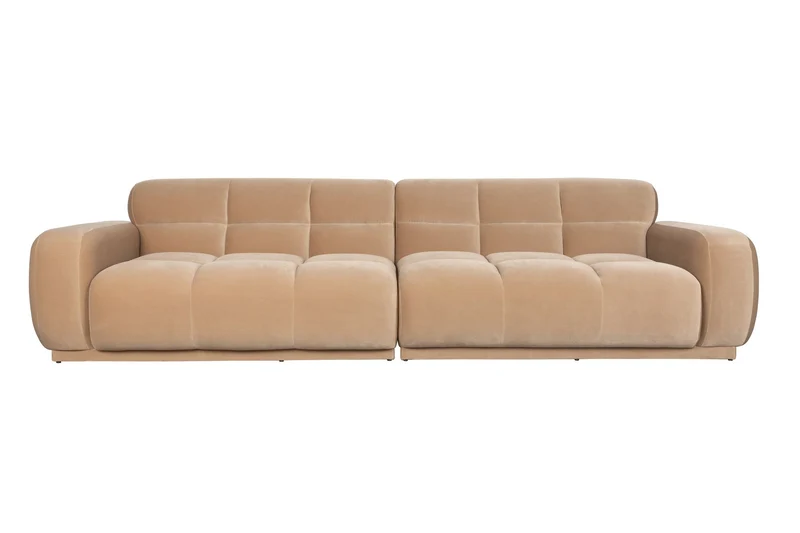 Zuiver Sofa Hazel 4,5-Sitzer – Beige, Polyester, 310 × 76 cm