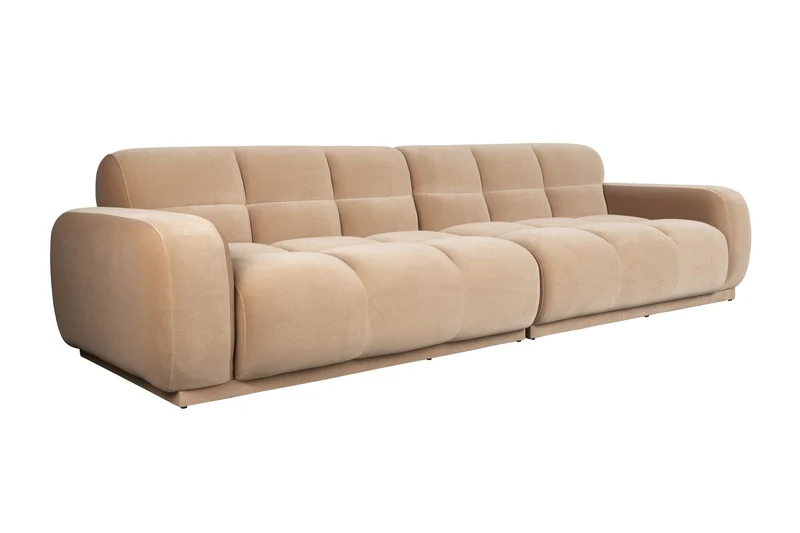 Zuiver Sofa Hazel 4,5-Sitzer – Beige, Polyester, 310 × 76 cm