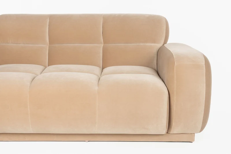 Zuiver Sofa Hazel 4,5-Sitzer – Beige, Polyester, 310 × 76 cm