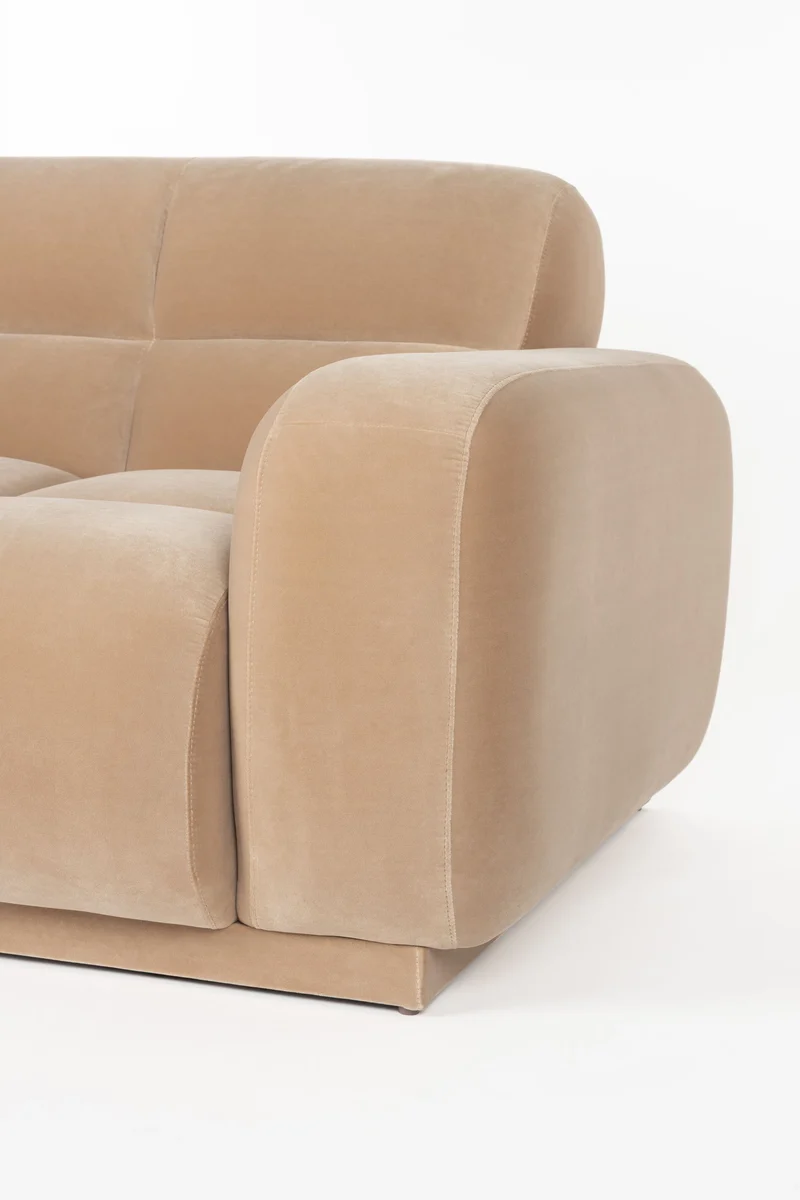 Zuiver Sofa Hazel 4,5-Sitzer – Beige, Polyester, 310 × 76 cm