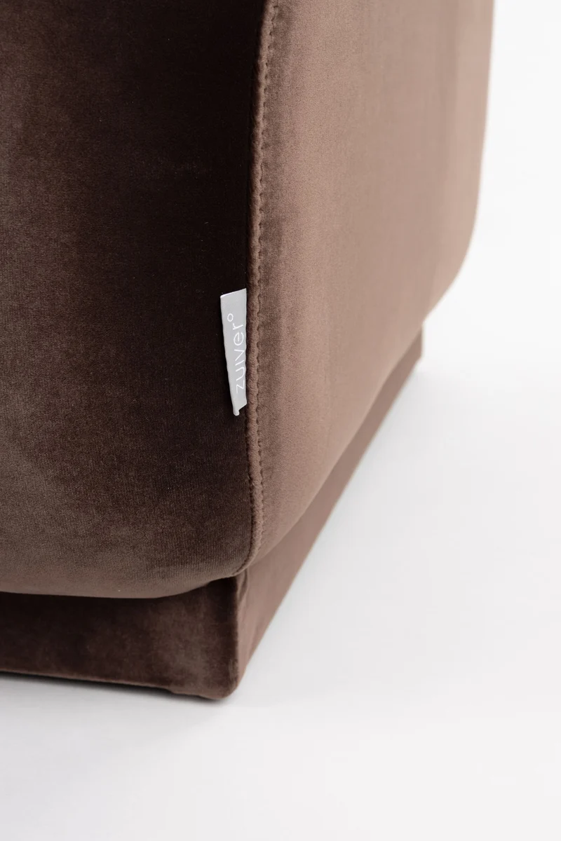 Zuiver Hocker Hazel – Braun, Polyester, 127 × 80 × 38 cm