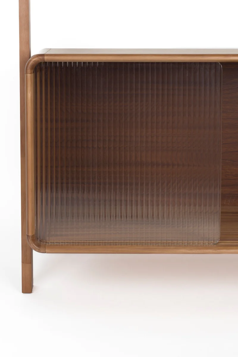 Zuiver Regal Rise – Nussbaum, Massives Eschenholz, 35 × 90 × 180 cm