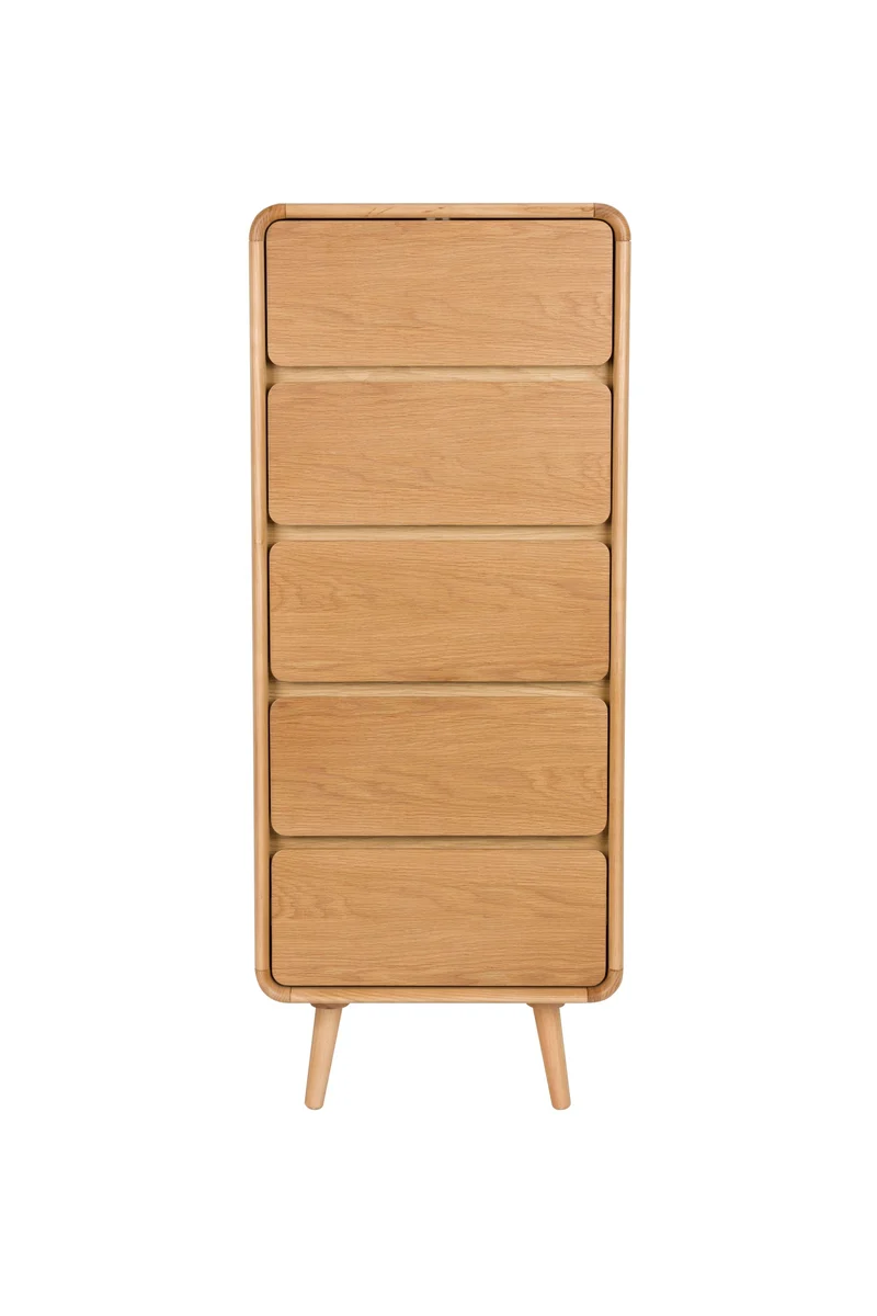 Zuiver Schrank Rise – Natur, Massives Eschenholz, 40 × 45 × 112 cm