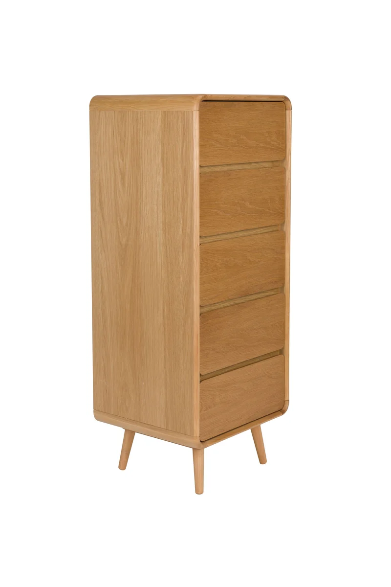 Zuiver Schrank Rise – Natur, Massives Eschenholz, 40 × 45 × 112 cm