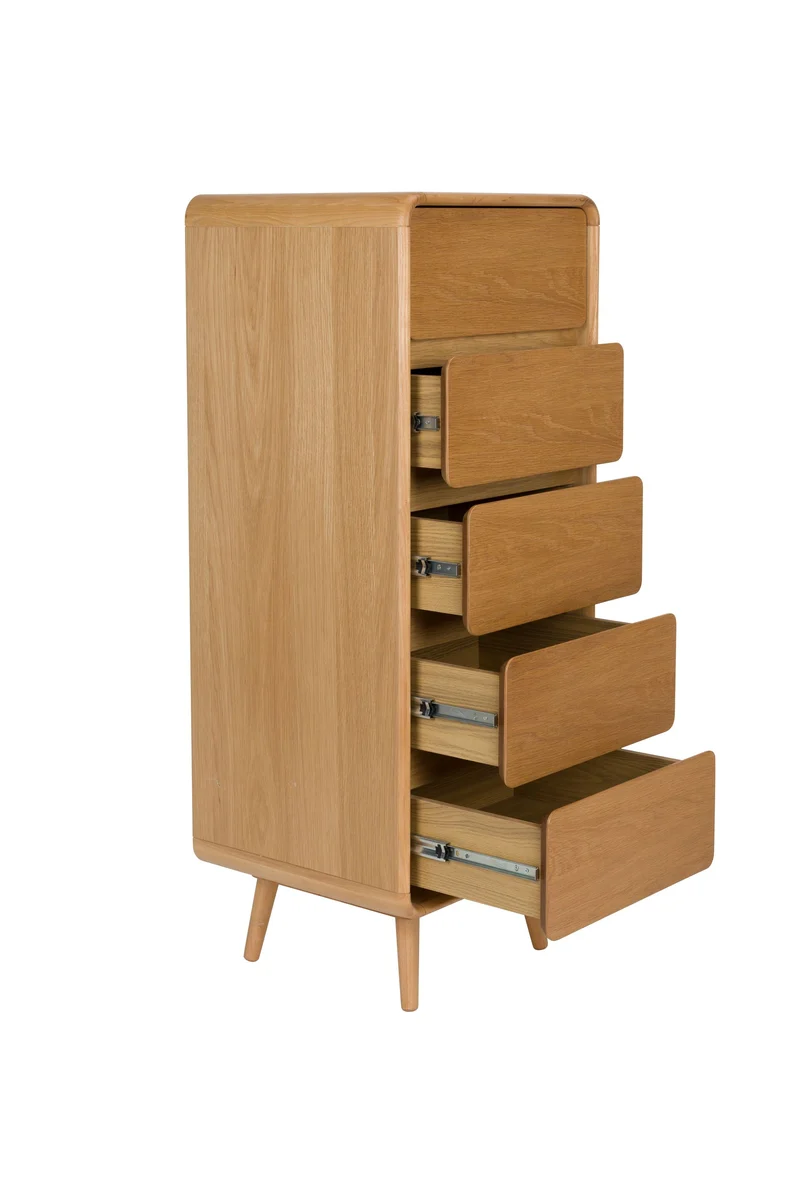 Zuiver Schrank Rise – Natur, Massives Eschenholz, 40 × 45 × 112 cm