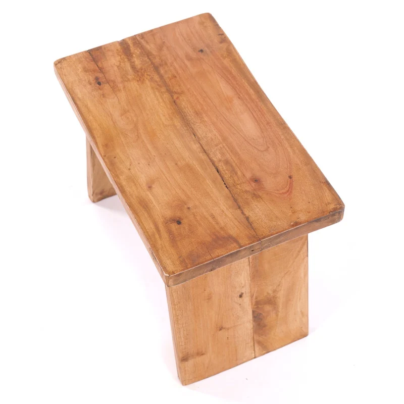 SITZBÄNKCHEN "SCHEMEL 40" | Mahagoni, 31x40x25cm | Fußhocker | Farbe: 08 honigfarben gewachst