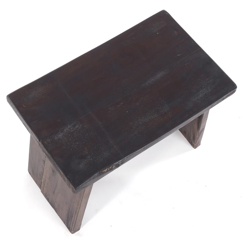 SITZBÄNKCHEN "SCHEMEL 40" | Mahagoni, 31x40x25cm | Fußhocker | Farbe: 03 dunkelbraun