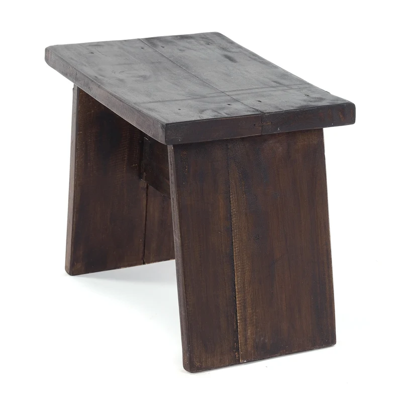 SITZBÄNKCHEN "SCHEMEL 40" | Mahagoni, 31x40x25cm | Fußhocker | Farbe: 03 dunkelbraun