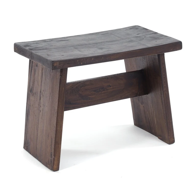 SITZBÄNKCHEN "SCHEMEL 40" | Mahagoni, 31x40x25cm | Fußhocker | Farbe: 03 dunkelbraun
