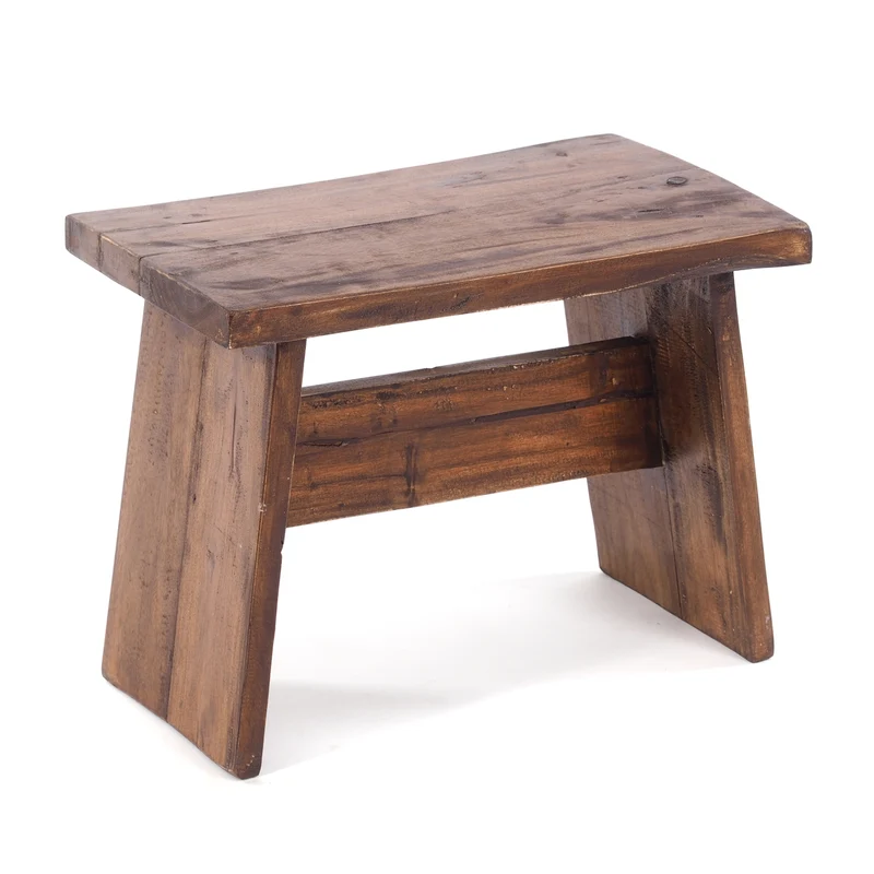 SITZBÄNKCHEN "SCHEMEL 40" | Mahagoni, 31x40x25cm | Fußhocker | Farbe: 02 hellbraun