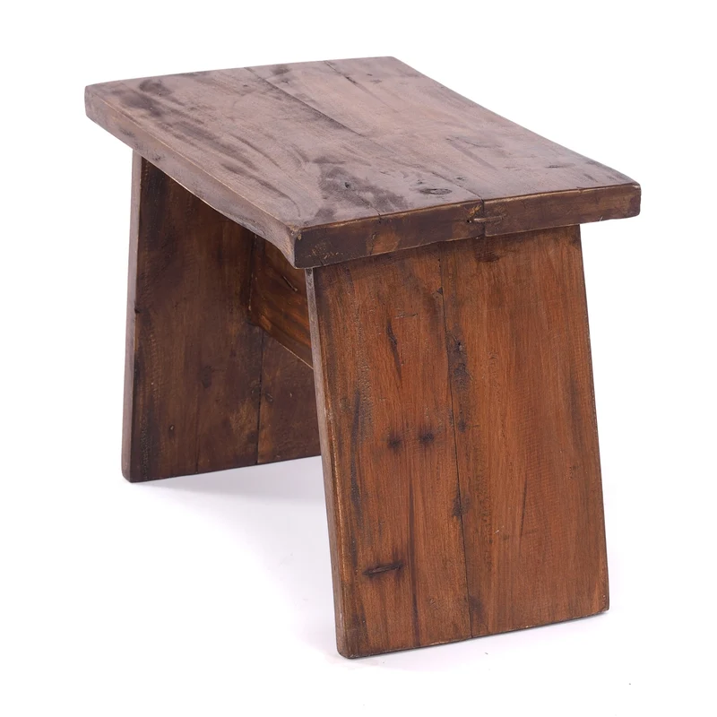 SITZBÄNKCHEN "SCHEMEL 40" | Mahagoni, 31x40x25cm | Fußhocker | Farbe: 02 hellbraun