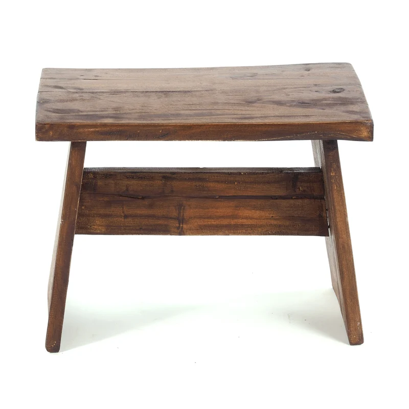 SITZBÄNKCHEN "SCHEMEL 40" | Mahagoni, 31x40x25cm | Fußhocker | Farbe: 02 hellbraun