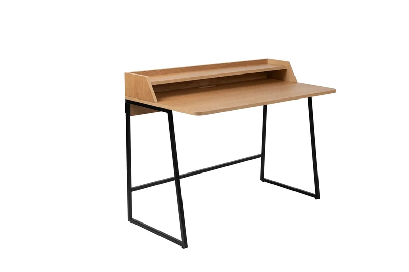White Label Living Schreibtisch Table Giorgio – Natur, Holz, 120 × 60 × 88 cm