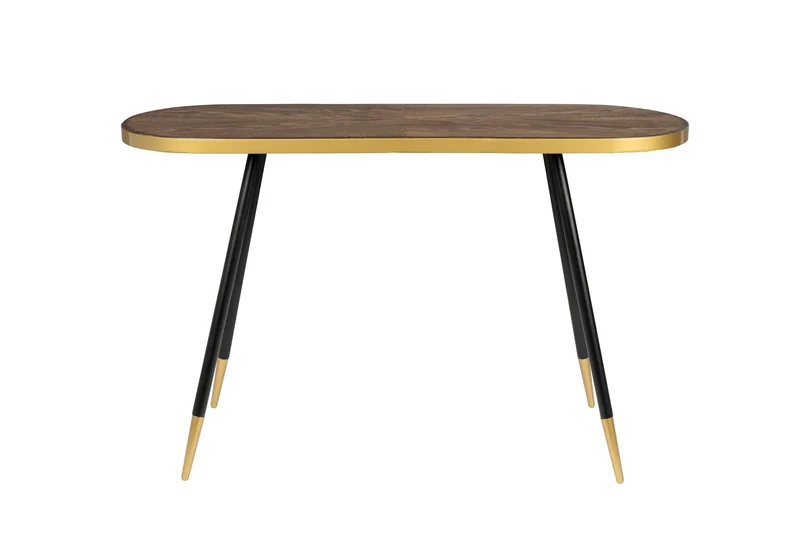 White Label Living Konsolentisch Denise – Gold, Holz