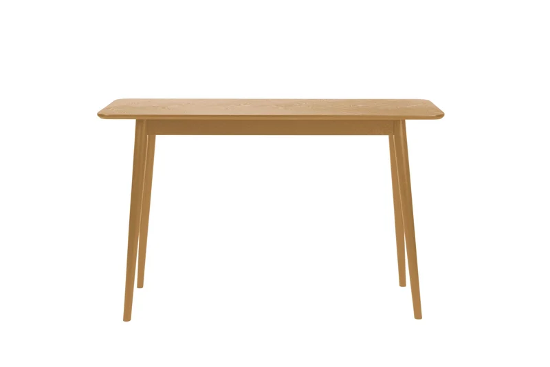 White Label Living Konsolentisch Fabio 120 × 40 – Natur, Massives Eichenholz