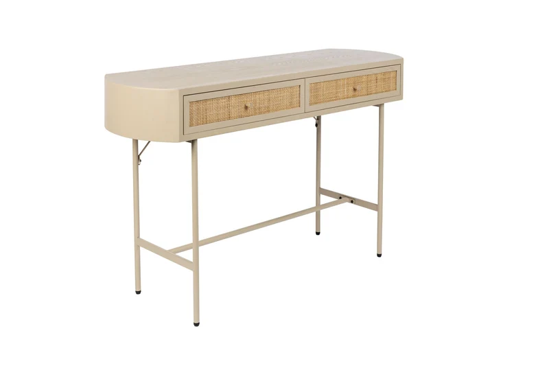 White Label Living Konsolentisch Amaya 2dr – Beige, Holz