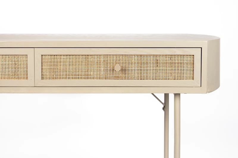 White Label Living Konsolentisch Amaya 2dr – Beige, Holz