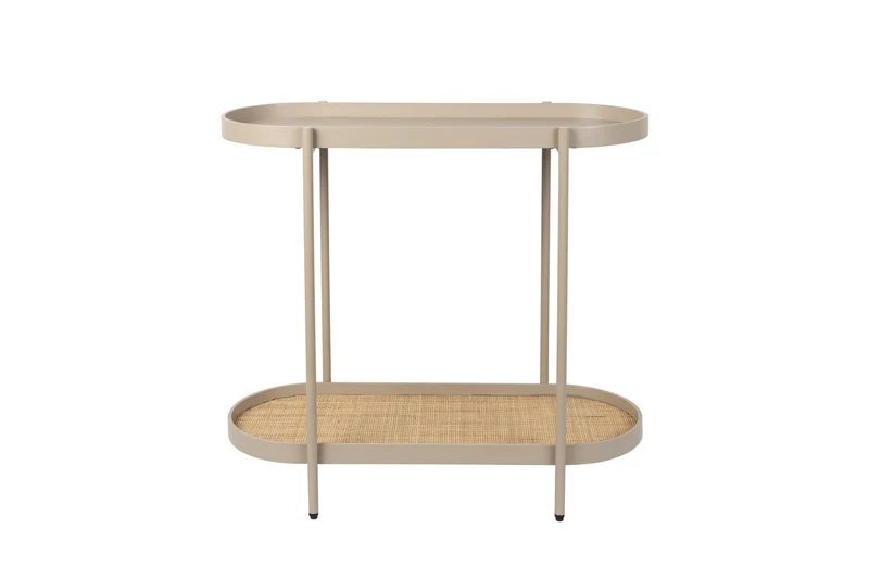 White Label Living Konsolentisch Amaya – Beige, Holz