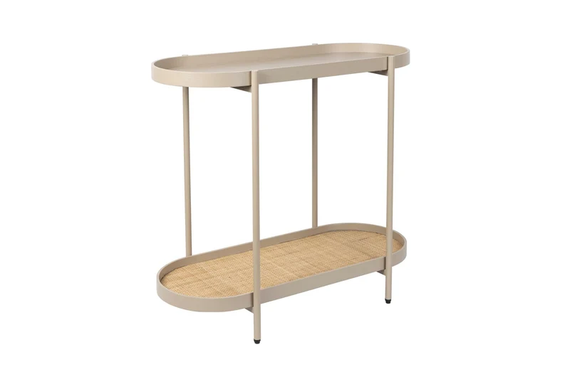 White Label Living Konsolentisch Amaya – Beige, Holz