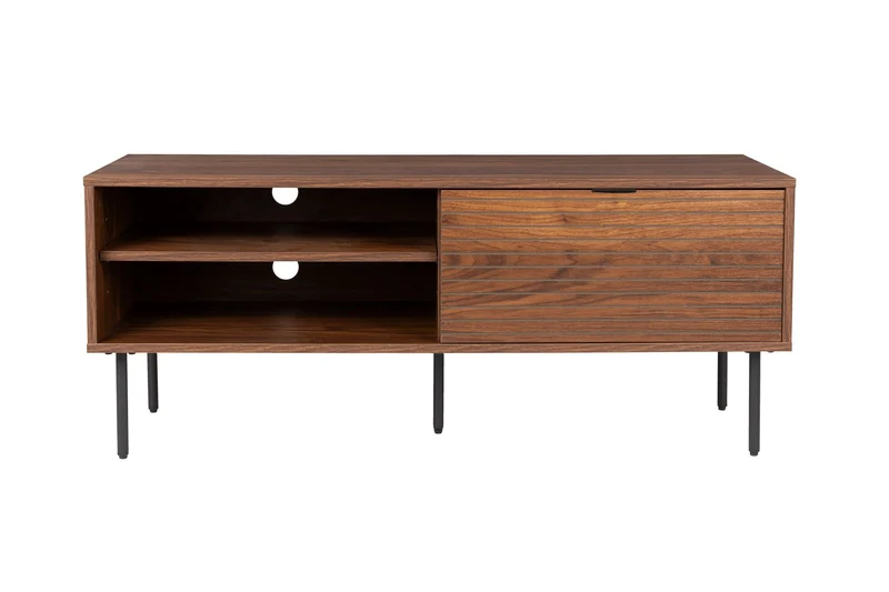 White Label Living Sideboard Stripes Niedrig – MDF, 40 × 120 × 50 cm