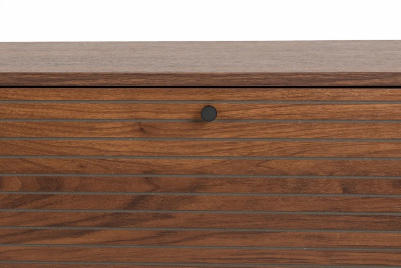 White Label Living Sideboard Stripes Niedrig – MDF, 40 × 120 × 50 cm
