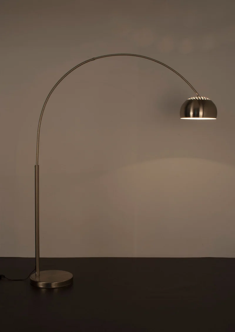 White Label Living Stehleuchte Metal Bow (New) – Eisen, 39 × 170 × 205 cm