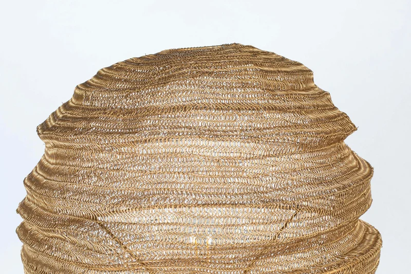 White Label Living Stehleuchte Lena Brass – Eisen, 51 × 51 × 154 cm