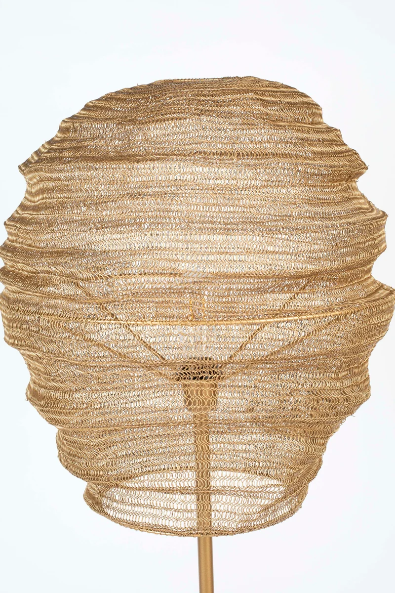 White Label Living Stehleuchte Lena Brass – Eisen, 51 × 51 × 154 cm