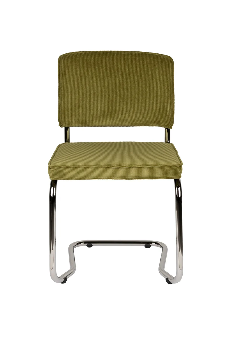 Zuiver Stuhl Ridge Kink Rib Green 25a – Stoff, 50 × 48 × 85 cm, 2er-Set