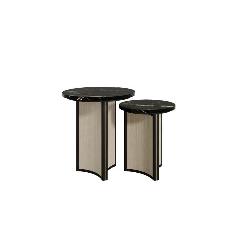Casa Magna AURA Beistelltisch Glas Ø45 – Ø 45 × 50 cm